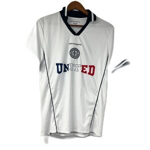 Elevenparis x Melijoe boys sz 16 United football club polo white red blue 10 fun
